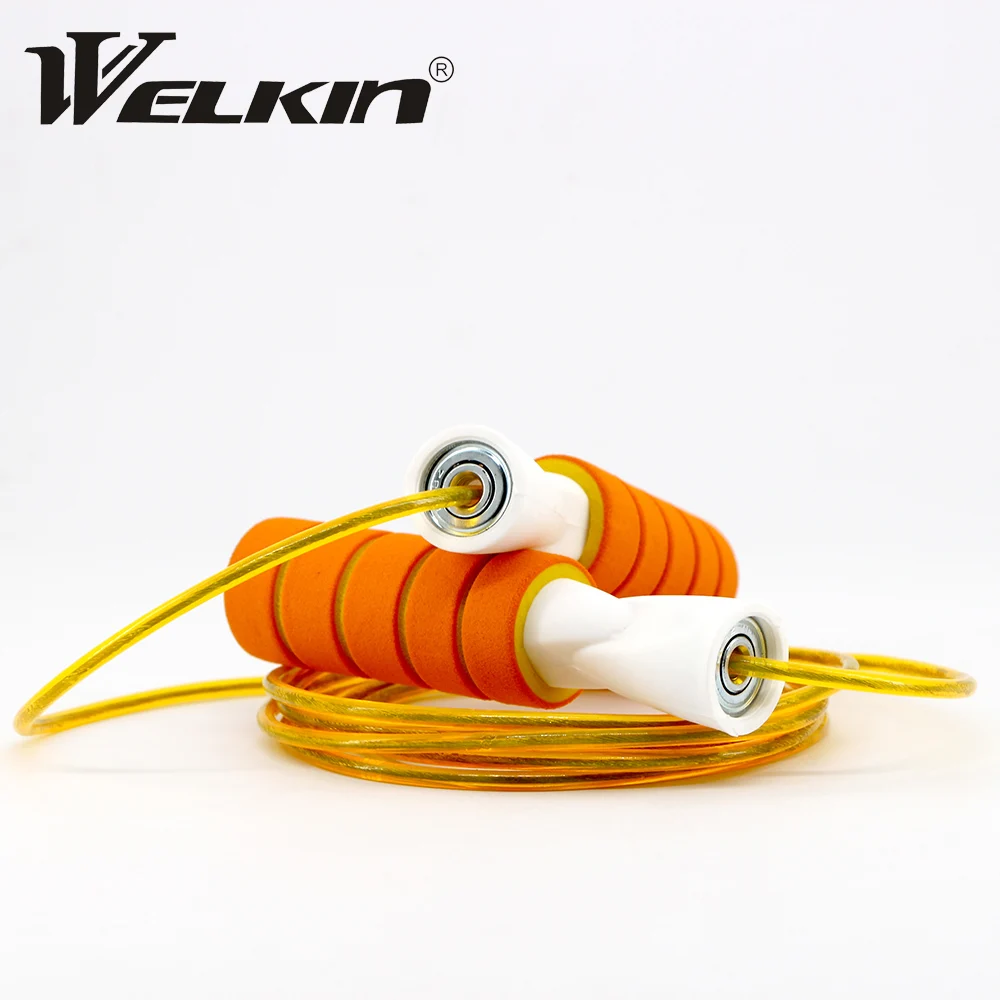 

Jump Rope Tangle-Free Rapid Speed Jumping Rope Cable with Ball Bearings Steel Skipping Rope Gym Fitness Home Exercise Slim Body