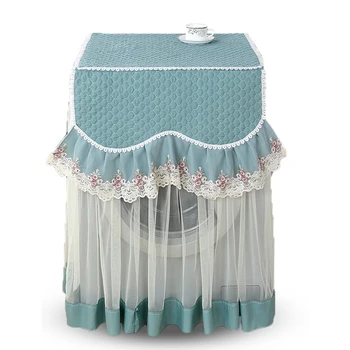 

Washing Machine Cover Elegant Durable Anti Dust Romantic Home Full Wrap Protection Decorative Wear Resistant Visible Lacy
