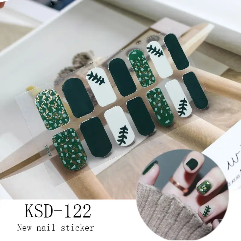 KSD-122 Хит, декоративный маникюр, накладные ногти, полное покрытие, водонепроницаемые, для женщин, для ног, наклейки для ногтей,, новинка, для ногтей, для девушек - Цвет: KSD-122