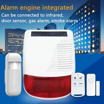 

New 433MHz Wireless light Flash Strobe Outdoor Solar Waterproof Siren for Home Burglar Wifi GSM Home Security Alarm System