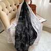 2024 Summer Women 180X90CM Silk Scarf Beach Hijab Shawls And Wraps Luxury Parrot Print Female Foulard Echarpe Designer Bandana 5