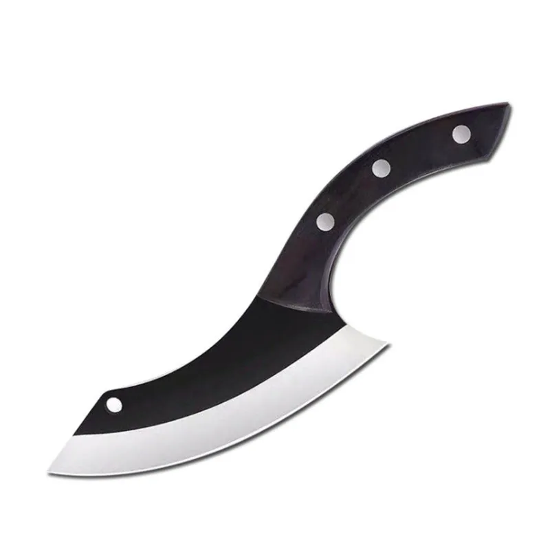 Охотничий нож из высокоуглеродистой стали, ручной работы, фиксированный нож 58HRC с деревянной ручкой, для кемпинга, тактический, для выживания, EDC, спасательные инструменты, новинка - Цвет: Черный