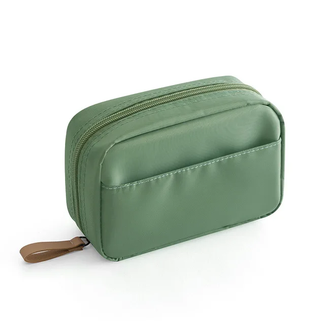 Мини-косметичка для женщин портативный для мобильного телефона и помады хранения косметики сумки Дорожная сумка для покупок коробка для салфеток - Цвет: Green Big