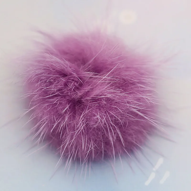 30/35mm Mink Pompon Fur Balls Pompoms for Ring Key Chain Shoes Hats Bags Fluffy Pom Pon DIY Hand Ornaments Crafts Accessories