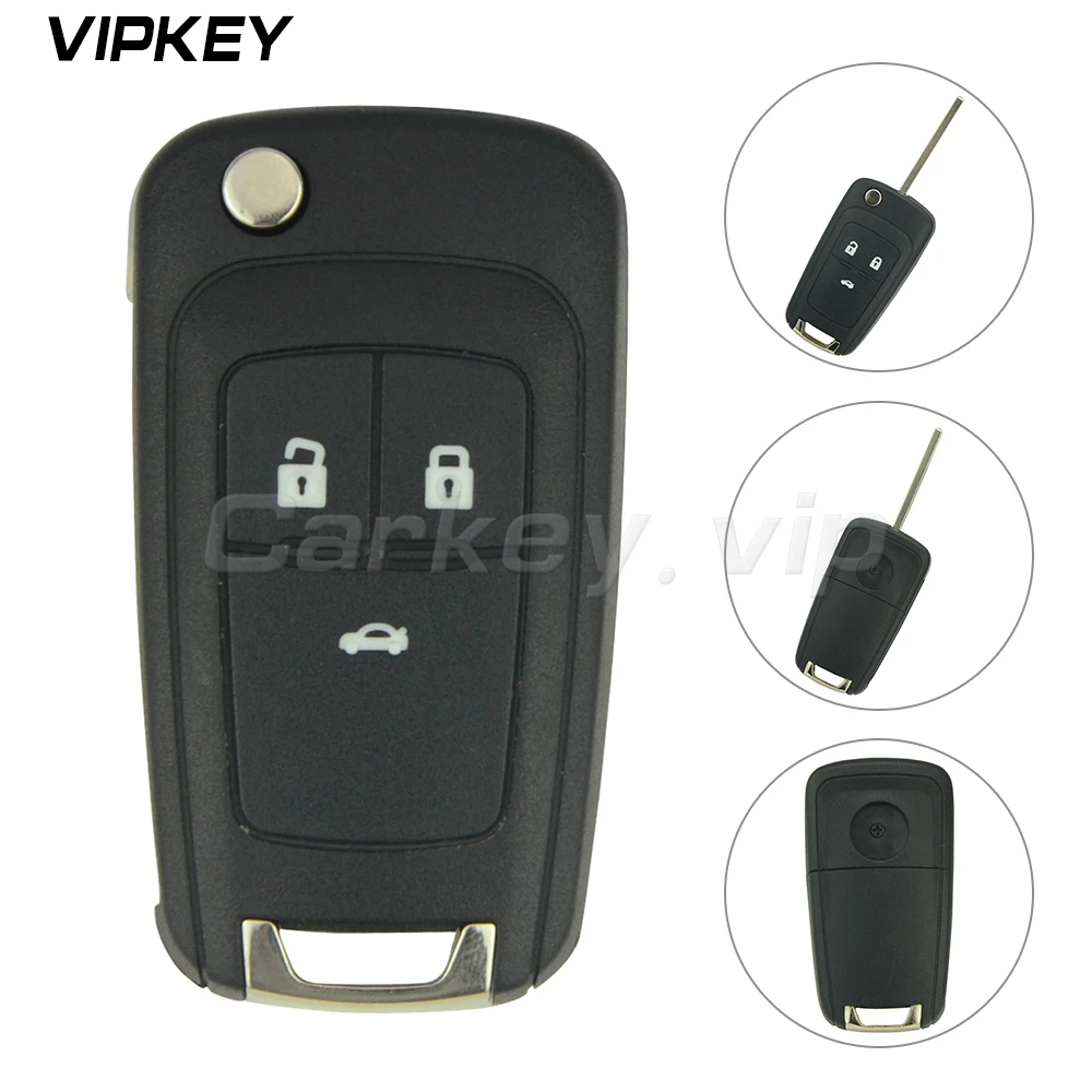 Remtekey Flip remote key 3 button 433mhz for Chevrolet Cruze Aveo Orlando with ID46 chip 2011+ car | Автомобили и мотоциклы