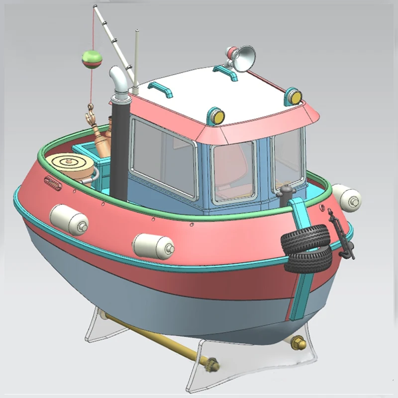 Новая модель Micro Tug boat M4 1:18 240 мм RC WOODEN MODEL комплект корабля | Игрушки и хобби