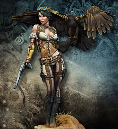 

Новая несобранная коллекция 1/24 года, подставка в виде старинной женщины-воина, статуэтка, фотография, набор