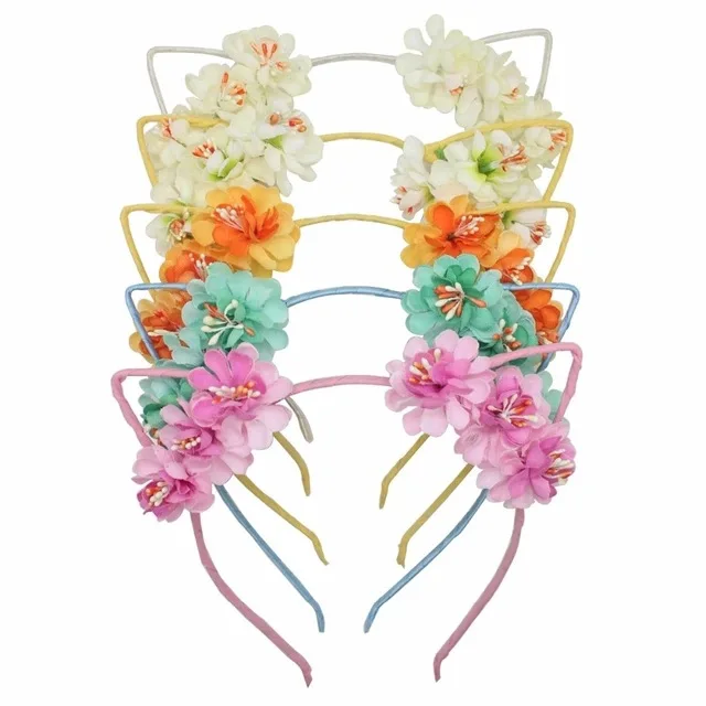 

Garland Cat Ears Headband Headdress Bride Garland Flower Strap Wrist Flower Travel Seaside Holiday