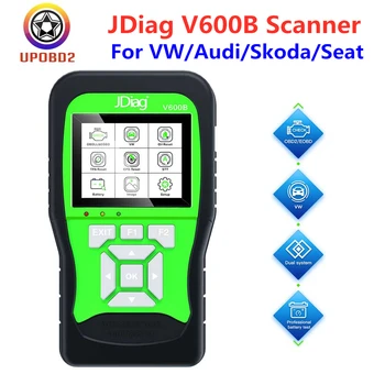 

3 IN 1 JDiag V600B VAG Scanner Full System Diagnosis Scanner For VW/Audi/Skoda/Seat Read and Clear Fault Code Multi-Languages