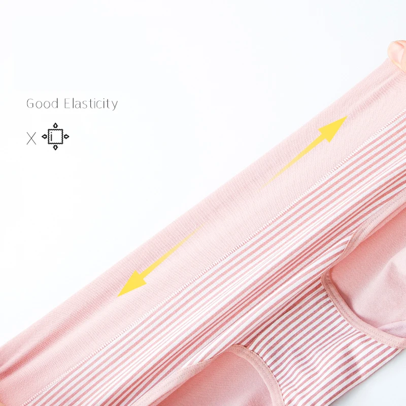 LANGSHA Plus Size M-5XL Panties Women Cotton High Waist Slimming Underwear Girls Seamless Briefs Sexy Female Breathable Lingerie