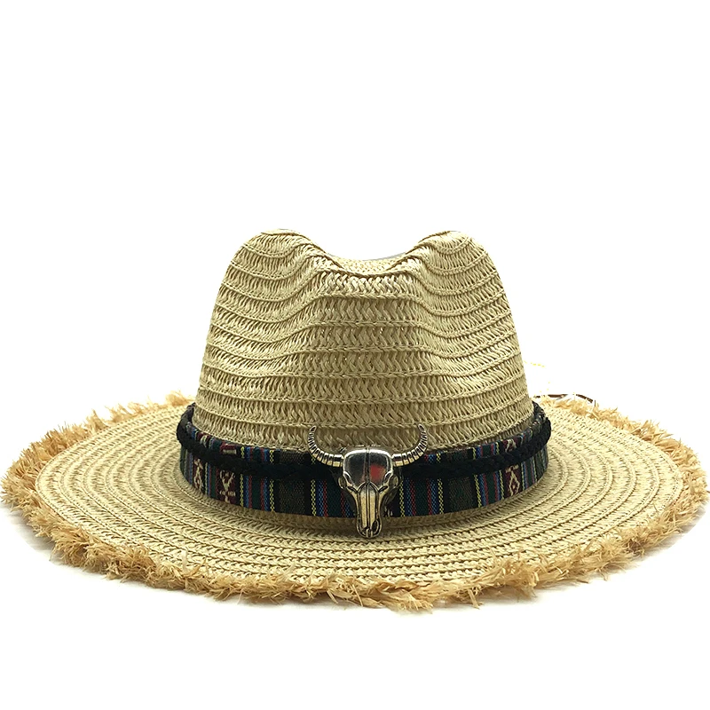 

New Anti-UV Hat Summer Spring Women's Travel Caps Bandages Beach men Traw Hat Breathable Raffia Sun Hats