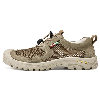 

New Breathable Mesh Casual Shoes Lightweight Running Sport Shoes Lace Up Sneakers for Men