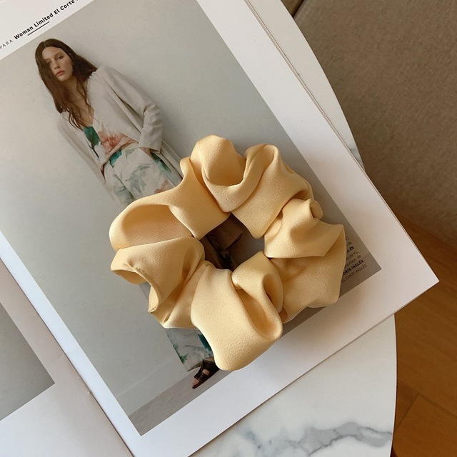 New Products Real Silk Satin Tie Head Rope Hair Accessories for Ladies Fashion Hair Tie
