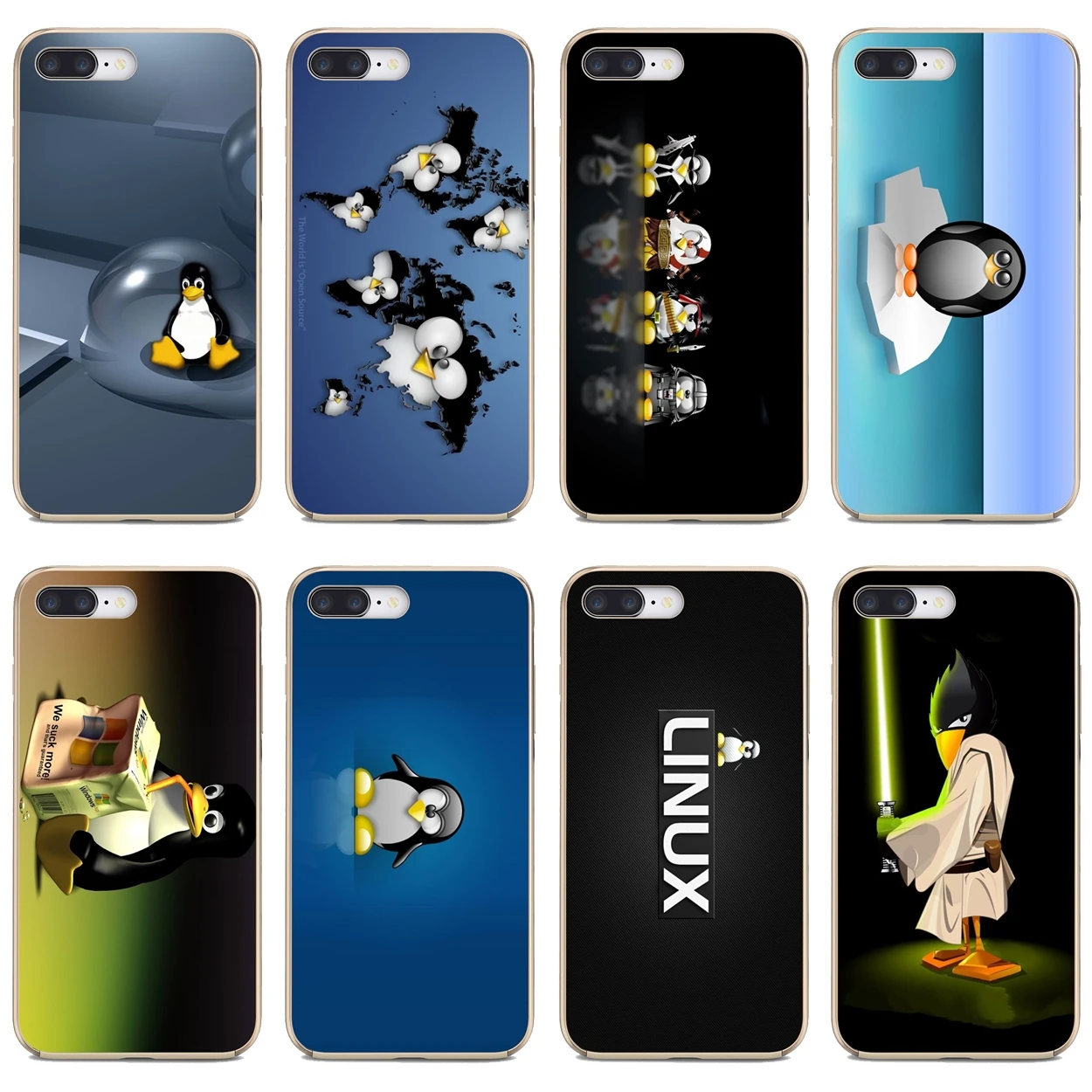 Мягкий чехол Linux-Penguin для Huawei Nova 2 2i 3 3i Y3 Y5 Y6 Y7 Y9 Prime 2015 2016 2017 2018 2019 | Мобильные