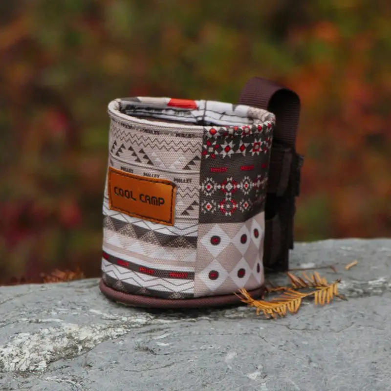 

Outdoor Camping Cup Kettle Case Mountaineering Bag Water Cup Case Bike Seat Chair Side Cup Holder Multi Functional Storage Rack