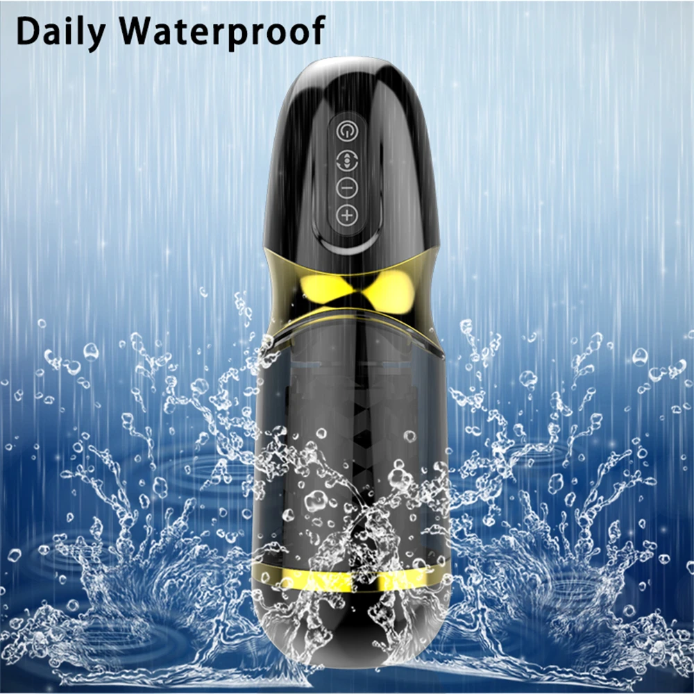 Sex Toys For Men Automatic Telescopic Rotation Male Masturbator Heating Voice Cup Vagina Real Pussy Adult Masturbation Vibrator (4)