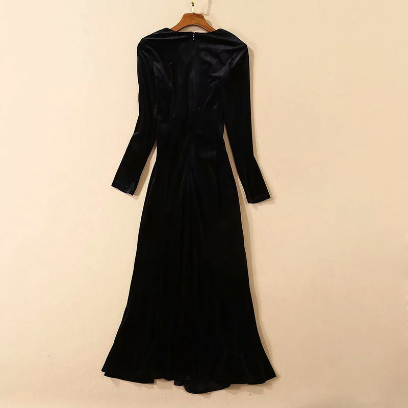 HIGH QUALITY Newest Fashion 2020 Fall Runway Dress