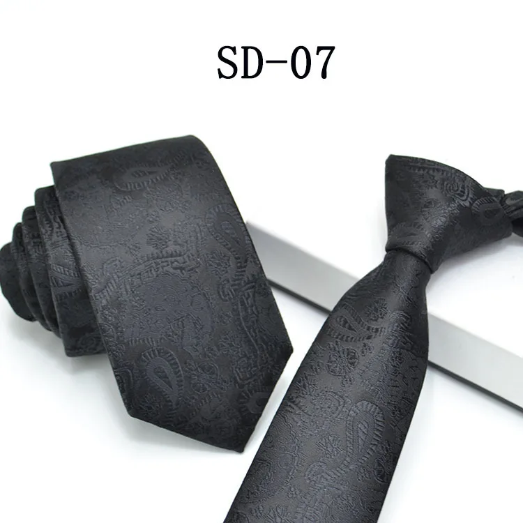 Классический мужской деловой формальный свадебный галстук 6 см в полоску модный галстук-рубашка Аксессуары для платья - Цвет: SD-07