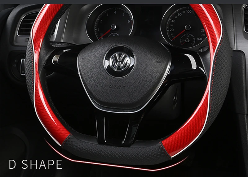 Carbon Fibre+Leather Car Steering Wheel Cover For VW GOLF 7 2015 POLO JATTA Passat Tiguan For Nissan Qashqai J11 X-trail T32 Carbon Fibre+Leather Car Steering Wheel Cover For VW GOLF 7 2015 POLO JATTA Passat Tiguan For Nissan Qashqai J11 X-trail T32