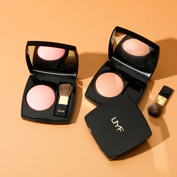 

UMF Face Blusher Powder High Pigmented Waterproof Mineral Cheek Makeup Cosmetic Palette with Brush