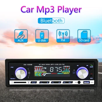

SU-930B 1 DIN In Dash Car Radio Audio Source Recording Bluetooth AUX-in U Disk Autoradio USB Multimedia MP3 Player Car Parts