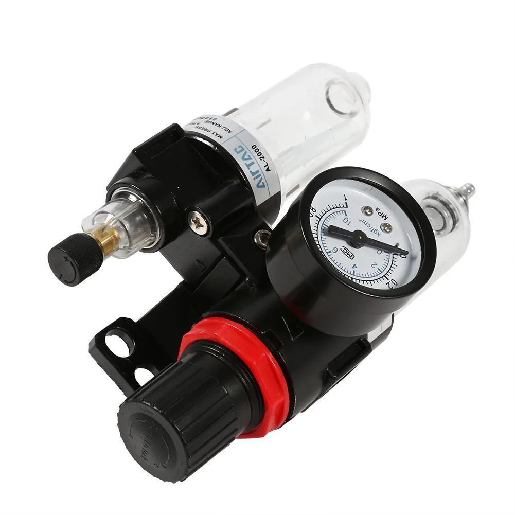 

Hot New Filter Lubricator Air Separator Oil Water Trap Moisture Regulator Airbrush Compressor Pressure