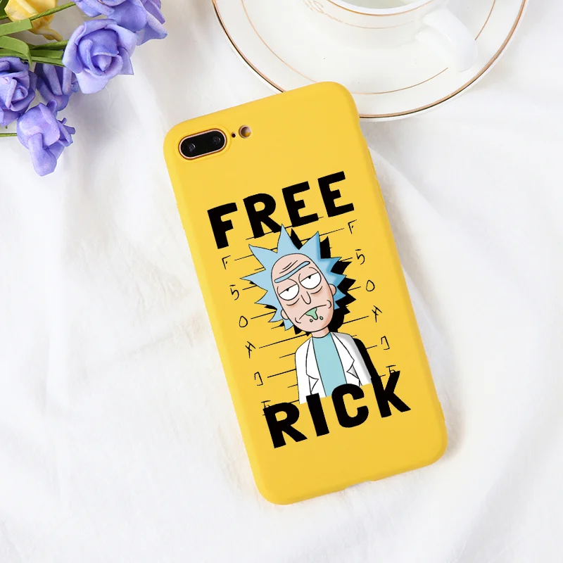 Мягкий чехол для телефона Rick And marty из ТПУ для iPhone 11, 5, SE, 6, 6 S, 8 Plus, XS, X, XR, XS Max, 11 Pro, матовый чехол с мультипликационным принтом для iPhone 7 Plus, чехол - Цвет: Khu-0rfree