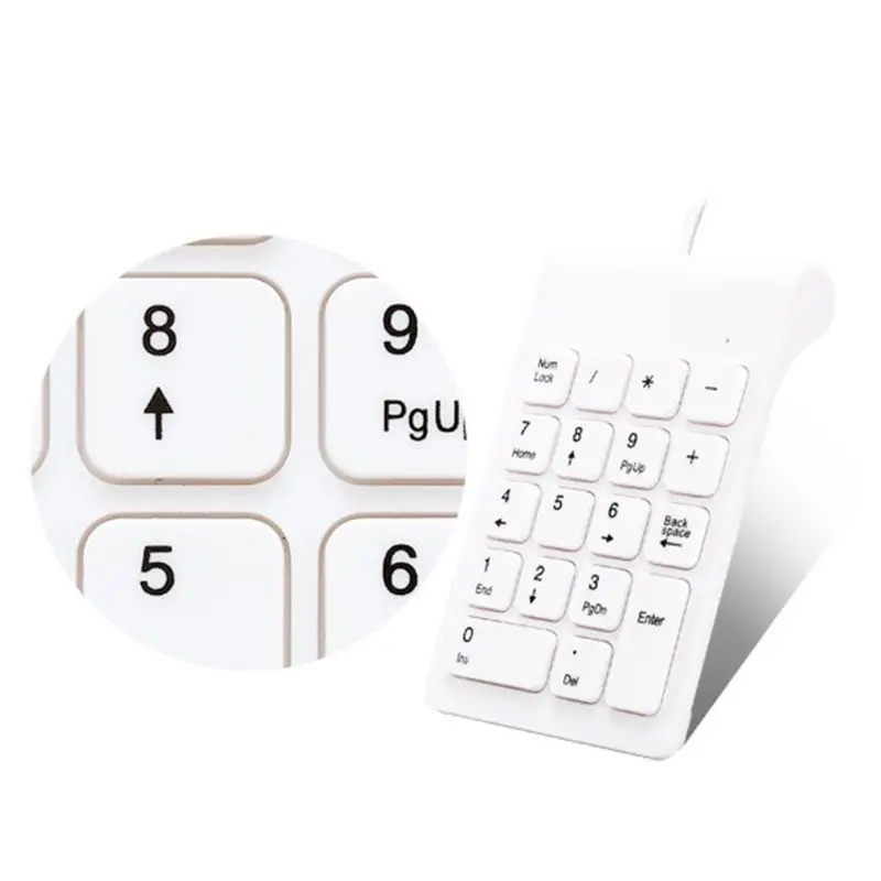 Мини цифровой 18-ключ Numpad цифровая панель Бухгалтерия кассира клавиатура AXYF