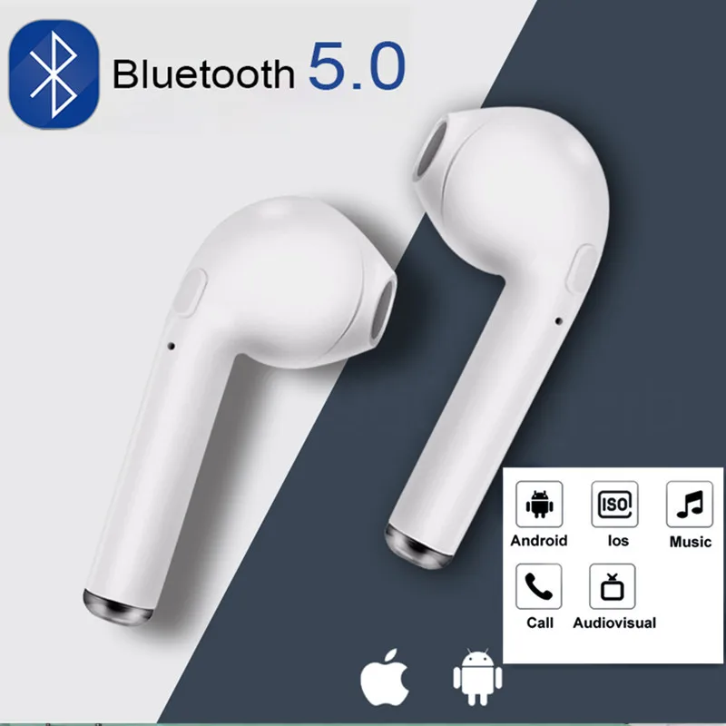 Наушники-вкладыши i7s TWS Bluetooth-наушники беспроводные наушники с микрофоном