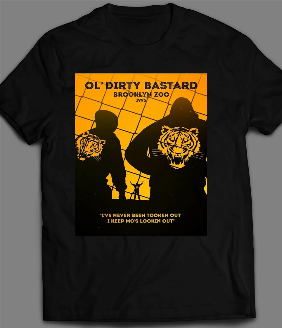 Oldskool Rapper Ol' Dirty Bastard Brooklyn Zoo Art футболка много размеров подарок Повседневная