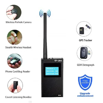 

800-2400MHz radio scanner wiretap bug detector hidden camera mini camera gsm gps tracker wiretap sound signal spy device finder