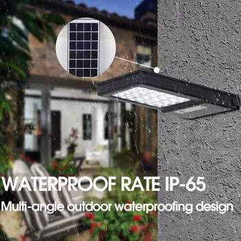 

80LED Solar Street Light Outdoor Solar Motion Sensor Wall Light IP65 Waterproof Solar Wall Lamp cool white for Garden Park Patio
