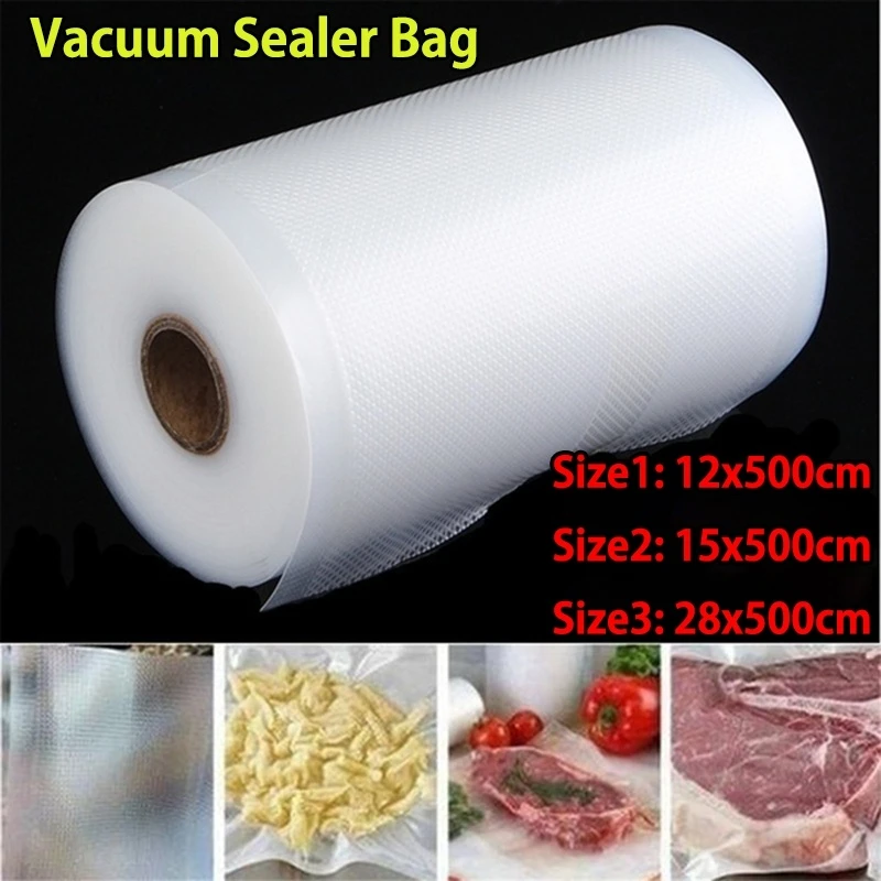 Kitchen Vacuum Sealer Bags Reusable Rolls Fresh-keeping Food Saver Storage Bag 
