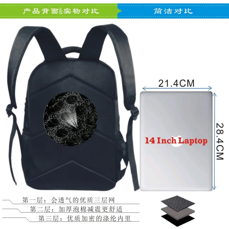 

CHILDREN'S School Bags Three-piece Set-Pet Animal Cat Young STUDENT'S Backpack Backpack