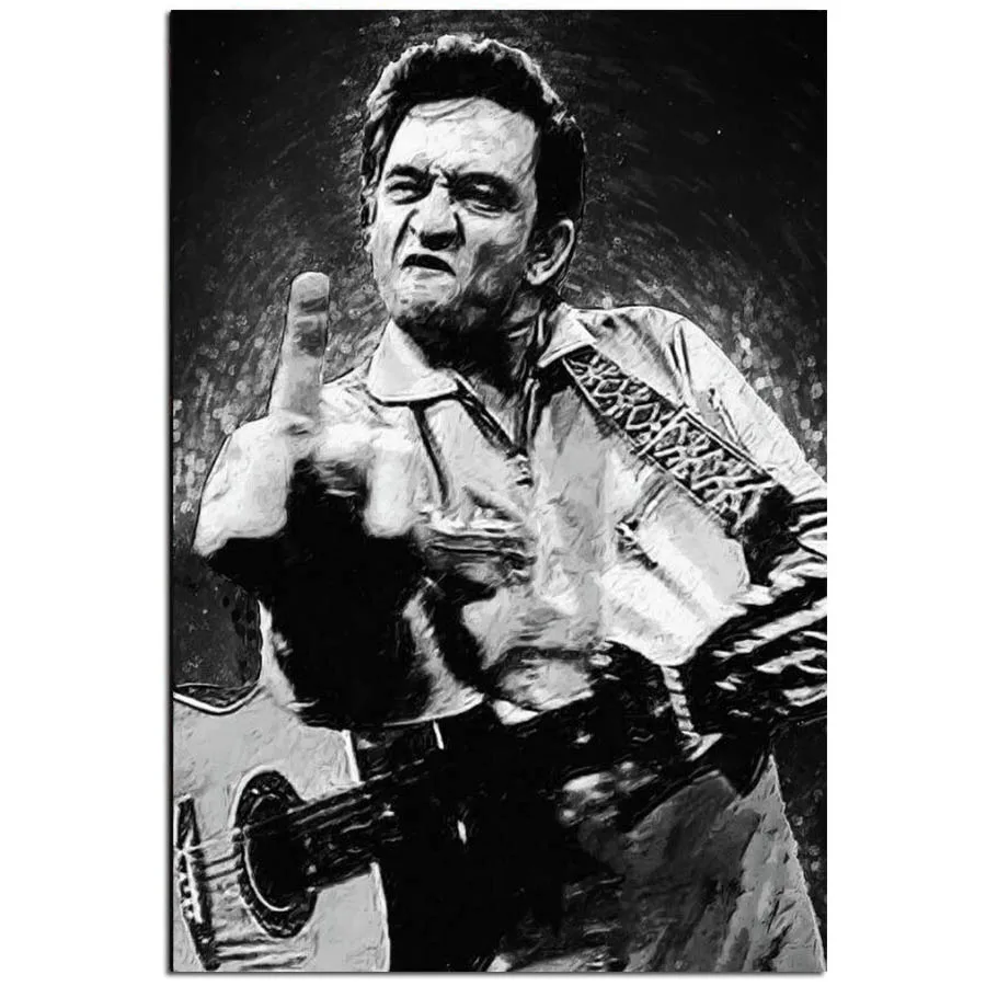 Diy 5D Johnny Cash Guitar Music Singers Full Diamond Painting cross stitch kits art Portrait 3D paint by diamonds Embroidery | Дом и сад