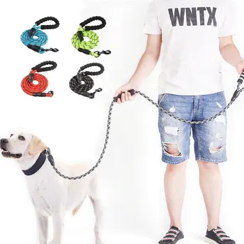 

5 FT Strong Dog Leash with Comfortable Padded Handle and Highly Reflective Threads Dog Leashes for Medium and Large Dog