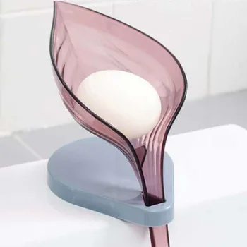 

Leaf Shape Soap Box Bathroom soap holder Dish Storage Plate Tray Bathroom Soap Holder Case Bathroom Supplies bathroom gadgets
