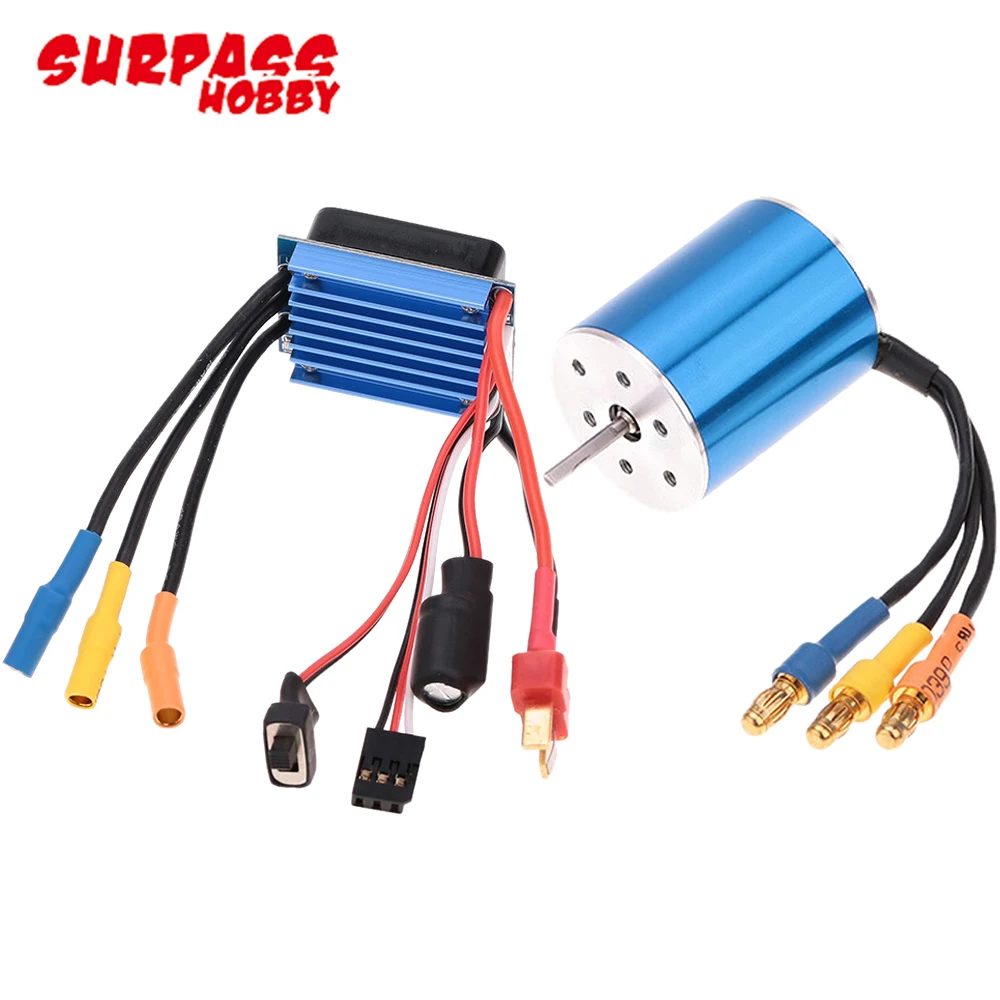 2430 5800KV/7200KV бесщеточный двигатель с 25A бесщеточным ESC и программной картой для 1/16
