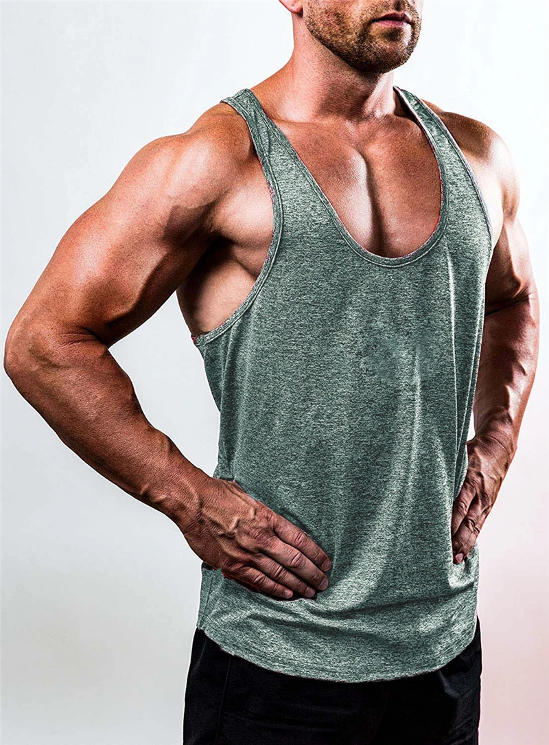 as the picture Мужская майка для тренажерного зала Muscle без рукавов мужские s Майки Рубашка Бодибилдинг Tanktop плюс размер Одежда для фитнеса и спортзала тренировочный жилет - Цвет: as the picture