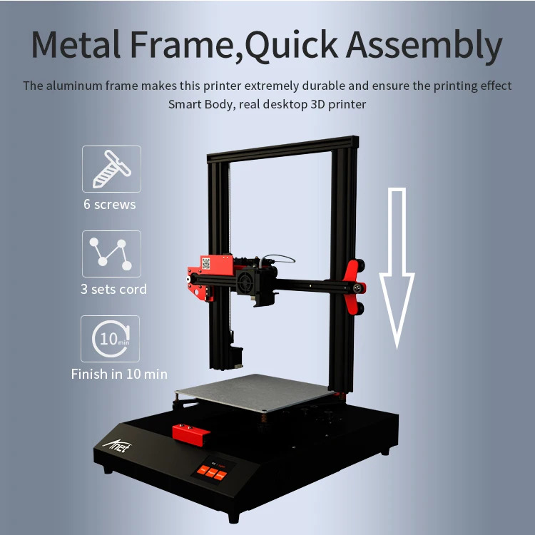 Anet A8 ET4 3d принтер DIY Высокоточный Настольный FDM 3d принтер размер 220x220x250 мм Поддержка обнаружения нити Impresora 3d prin