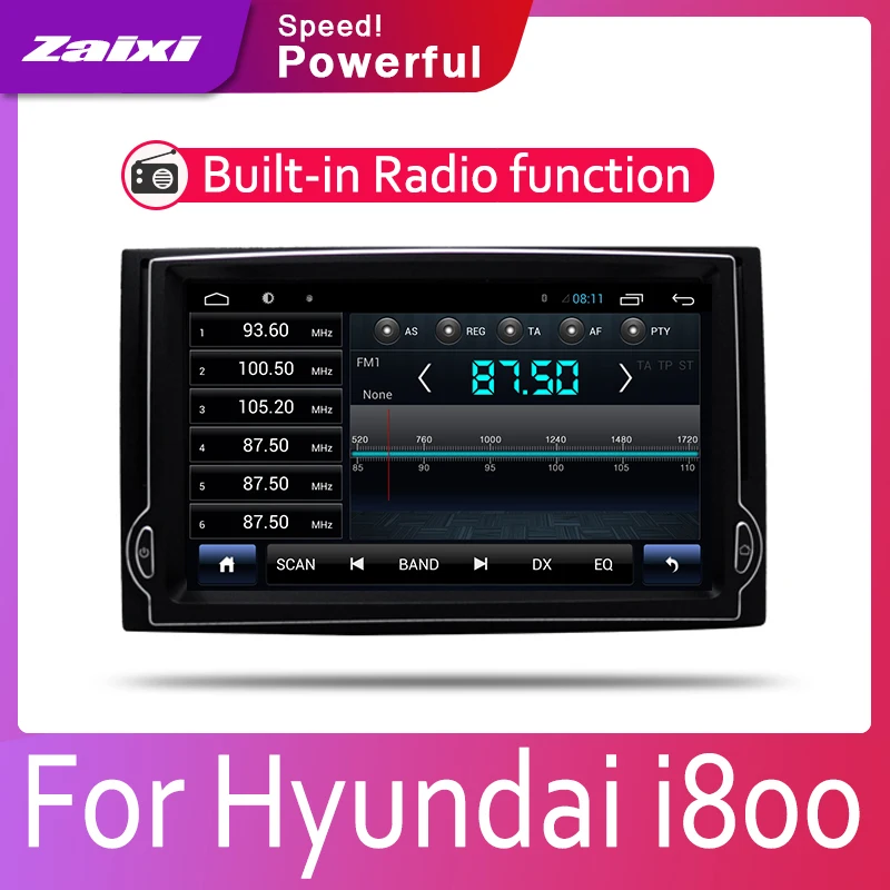 ZaiXi автомобильная система Android 1080P IPS жк экран для Hyundai i800 2007 ~ 2014 автомобильный