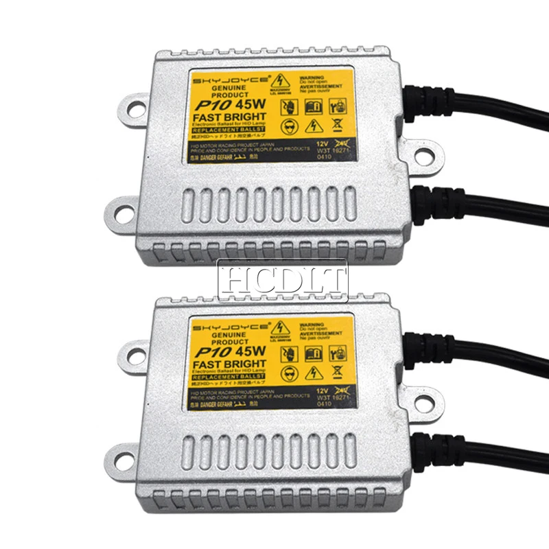 HCDLT 2PCS AC 45W Fast Start Car Light HID Xenon Ballast Blocks Ignition For H7 H1 H11 D2H Auto Headlight Kit Reactor Xenon 45W (3)