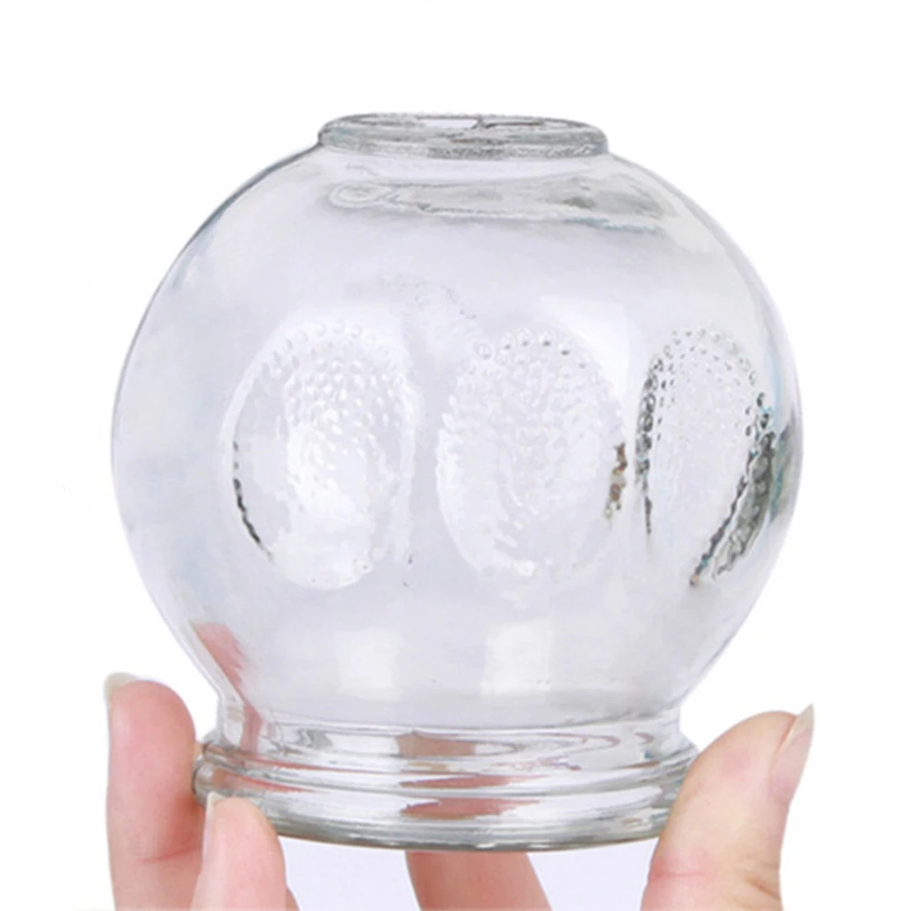 6 Pcs Massage Suction Cups Glass Cupping Therapy Set Cupping Therapy Device Cups Massage Fire Glass