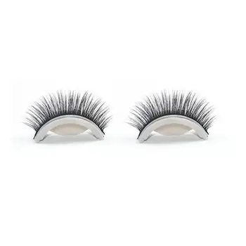 

1Pair Natural False Eyelashes Fake Lashes Long Make Mink 3D For Beauty Eyelash Lashes up Mink Eyelashes Faux Extension Hair K3K7