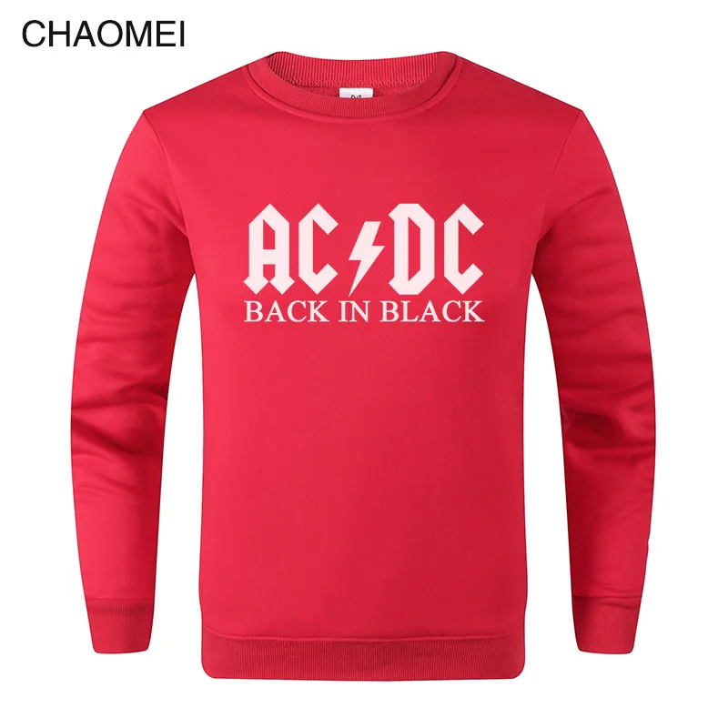 Бренд AC Свитшот DC для мужчин хип-хоп рок группа ACDC толстовка мужская повседневная Уличная Толстовка мужской/женский пуловер C107