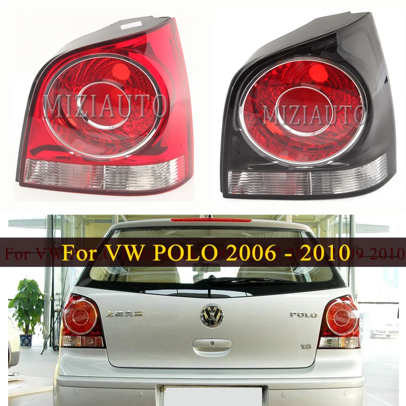 Задний светильник хвост светильник s для VW POLO Хэтчбек 2006 2007 2008 2009 2010 хвост светильник s без лампочек стоп-сигнал светильник сигнала поворота