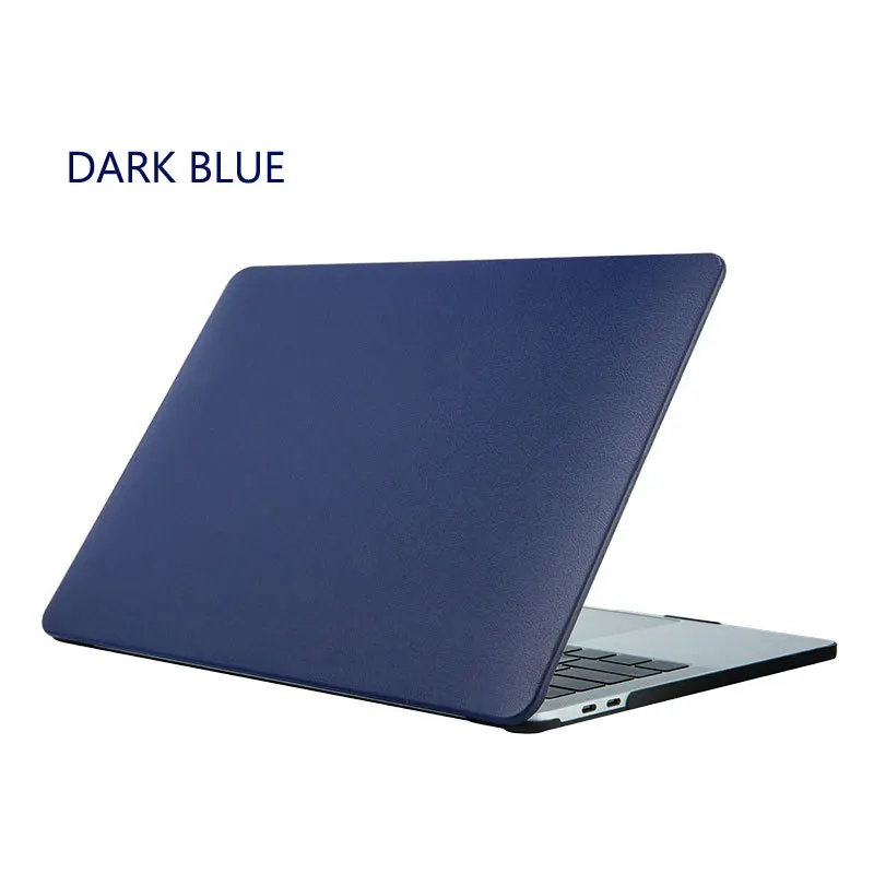 Dark Blue Для MacBook Air Pro retina 15 13 12 11 11,6 чехол для ноутбука ПВХ простой, матовый чехол для MacBook Air Pro 13,3 15,5 Coque Funda - Цвет: Dark Blue