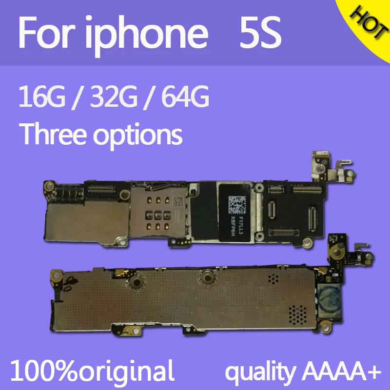 16 Гб/32 ГБ/64 ГБ для iphone 5s материнская плата без/с сенсорным ID, разблокирована для iphone 5s материнская плата