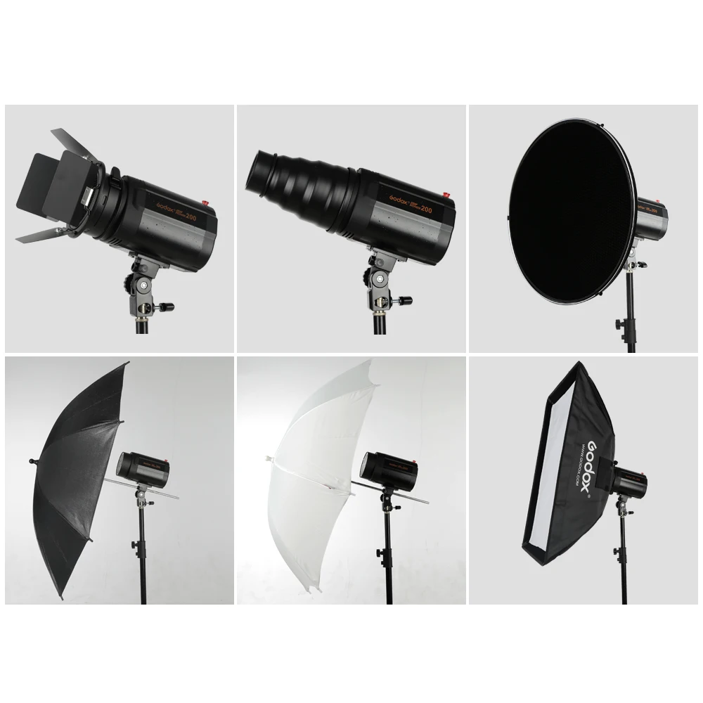 Godox 200W Monolight Photography Photo Studio Strobe