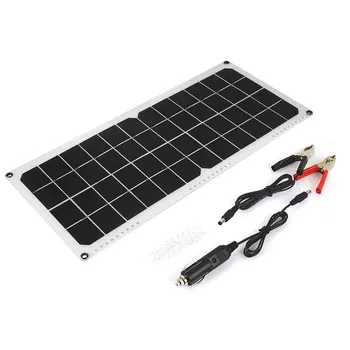

12V 20W Car Yacht Boat Solar Panel Trickle Battery Charger Power Supply Outdoor Camping Charger Ultra Thin High Efficiency